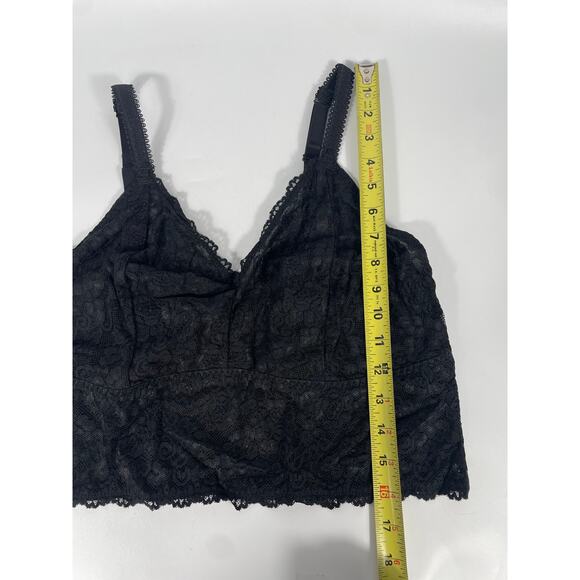 NWT Unlined Sheer Lace Crop Bralette Dark Romantic Whimsigoth Stretch Plus 2X - Picture 9 of 13